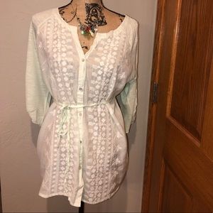 Motherhood Maternity Teal Tunic Top